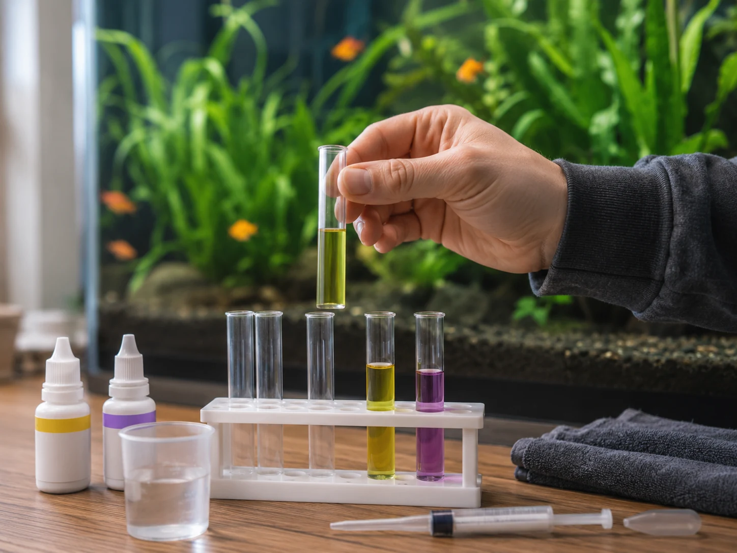Aquarium Water Testing Ammonia Nitrite