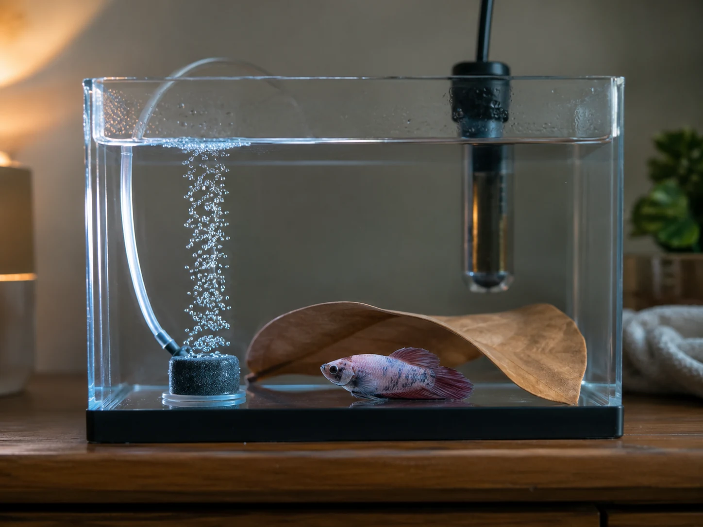 A dim, heated hospital tank gives better control than a cold jar or a chaotic display tank.