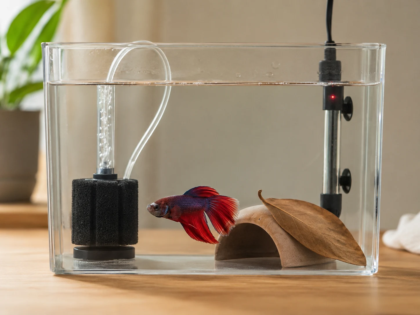 A small heated hospital tank makes close observation and treatment safer when the eye is worsening.