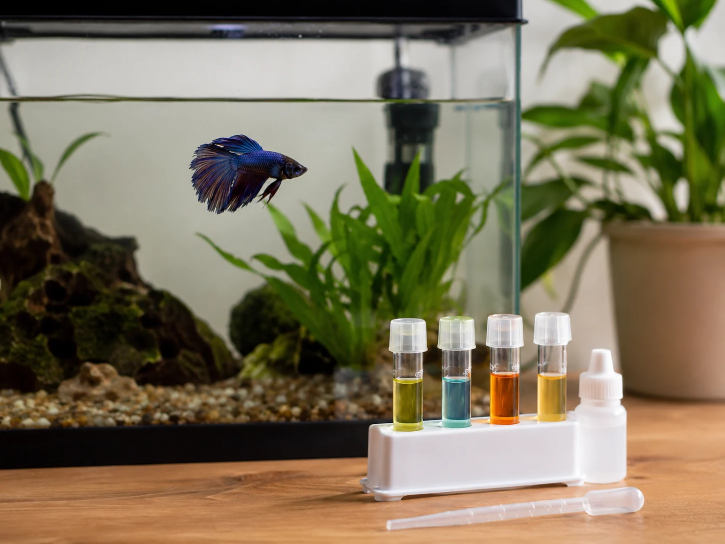 Test water before treating fins. Unsafe ammonia or nitrite can make fin damage worse.