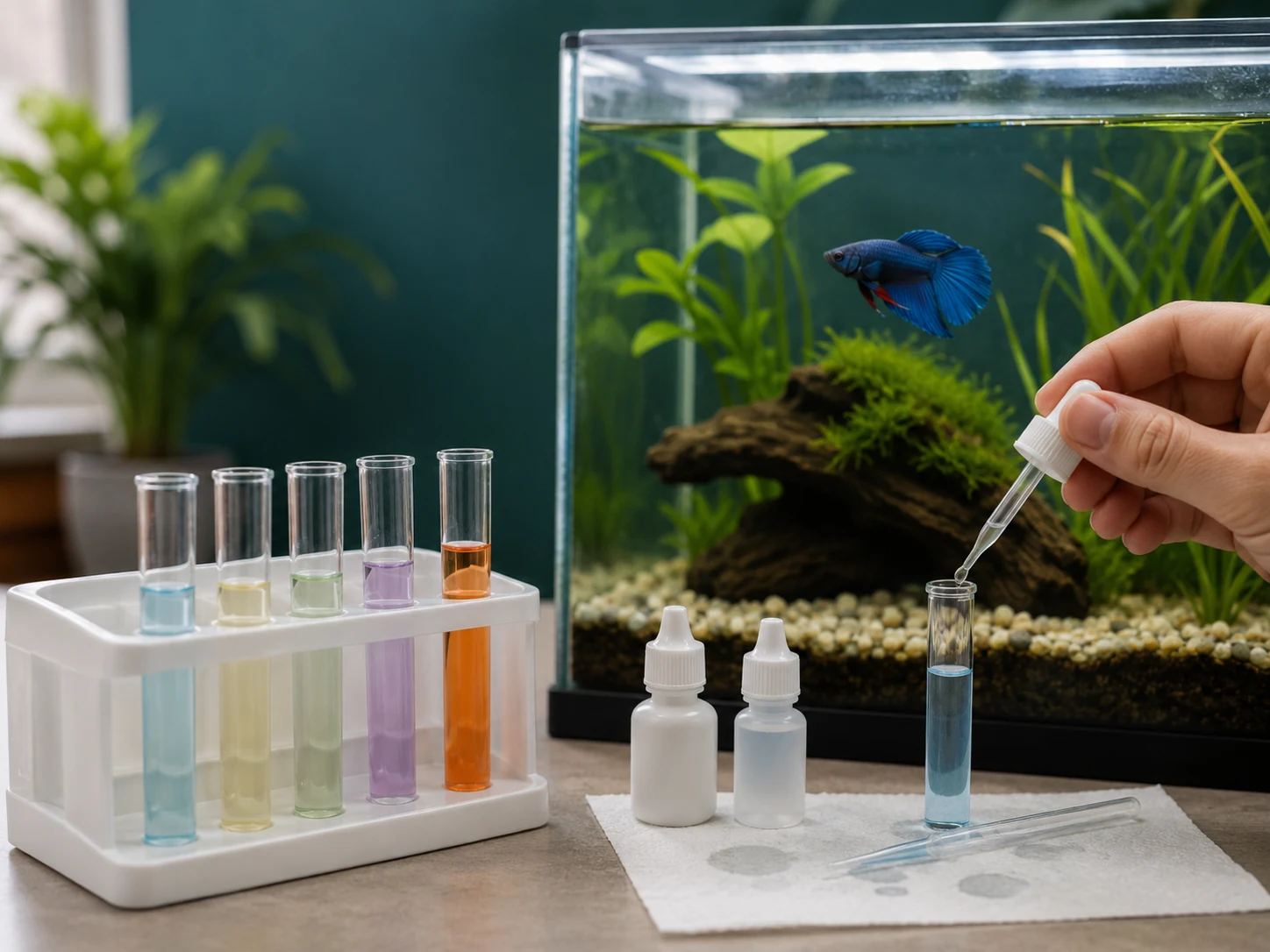 Test ammonia and nitrite before treating the eye. Clear water can still be unsafe.