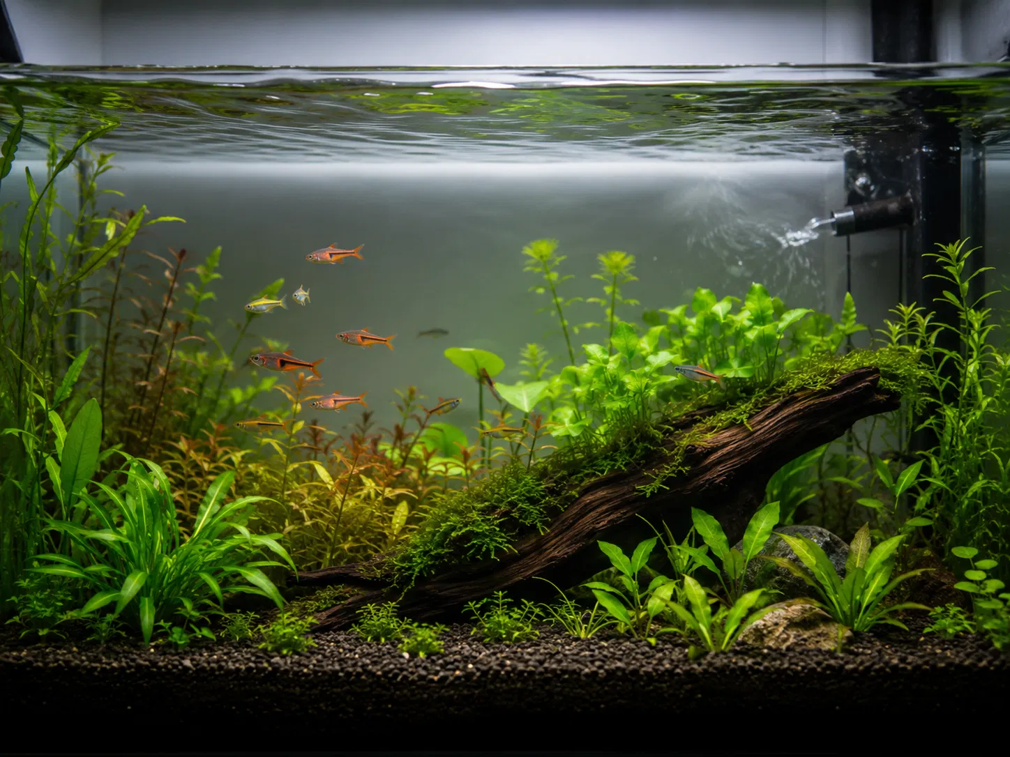 Gentle Filter Flow Planted Tank