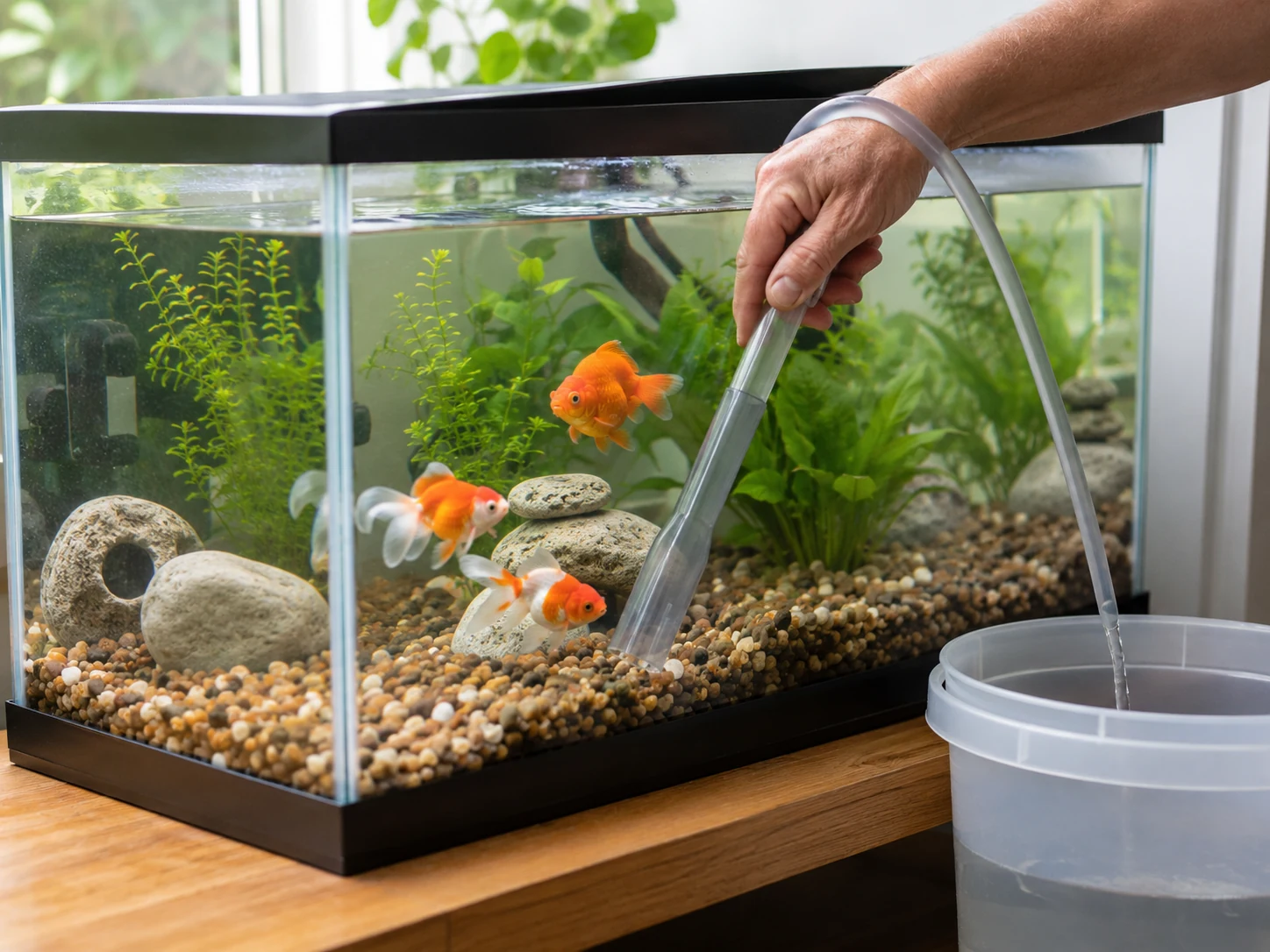 Goldfish Gravel Siphon Water Change
