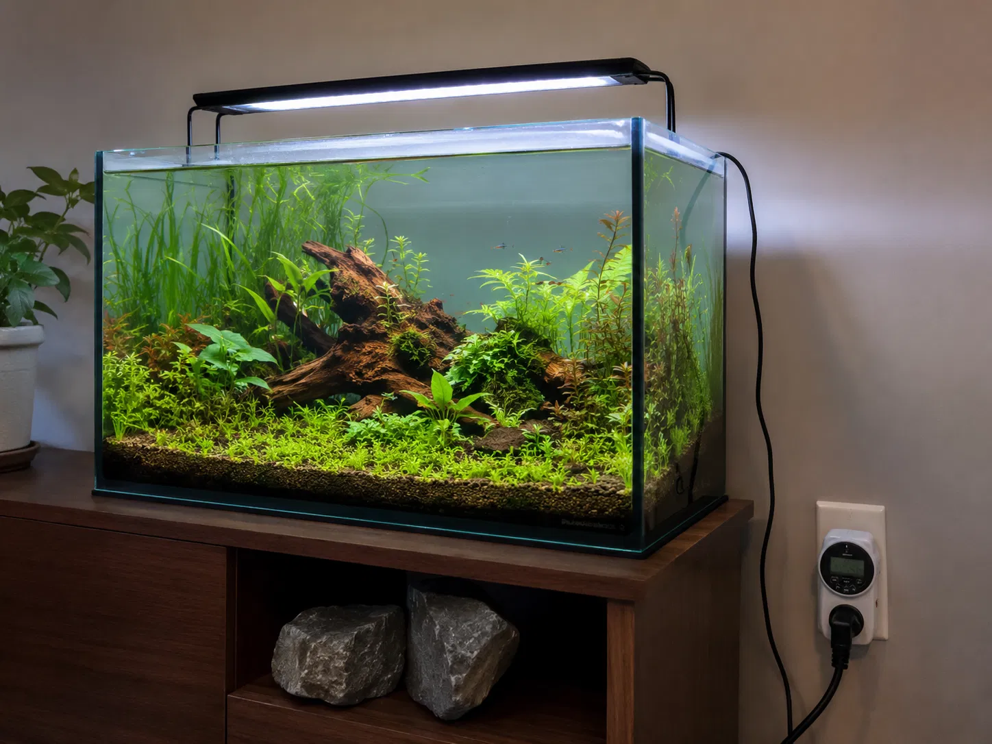 Low Tech Light Timer Setup