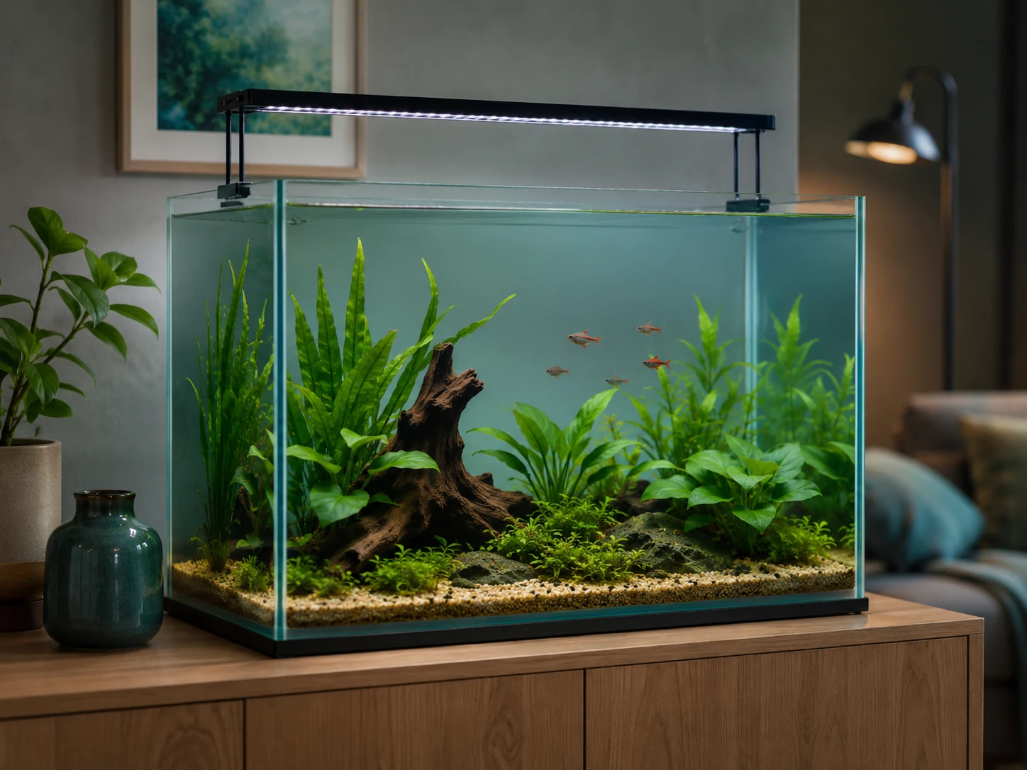 Low Tech Planted Tank Light Balance