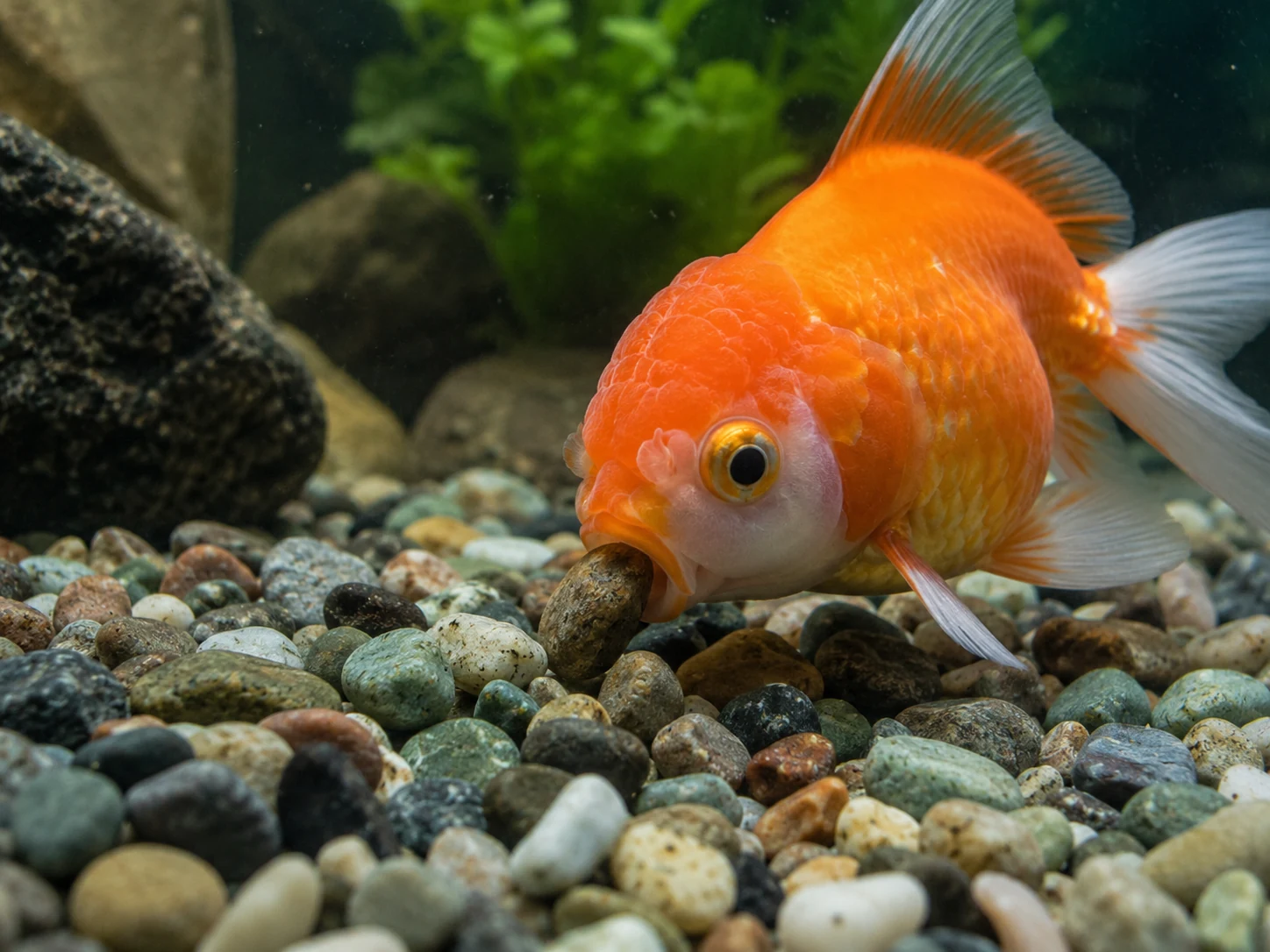 Medium Gravel Goldfish Choking Risk