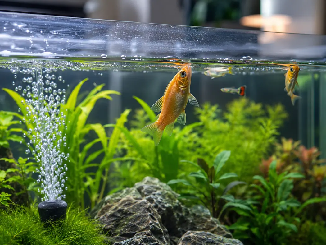 Oxygen / Water Quality Fish Gasping at the Surface