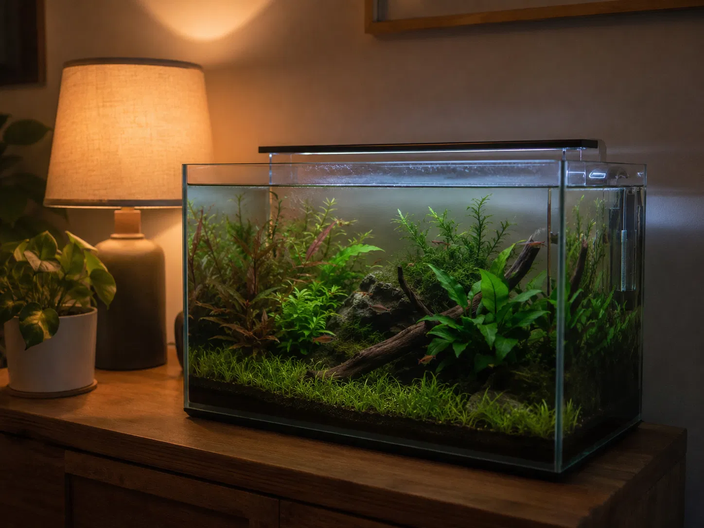 Room Light Before Aquarium Light