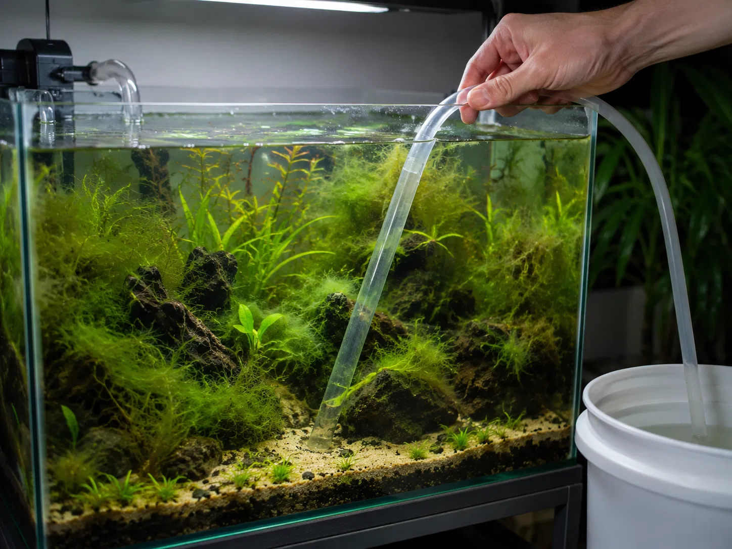 Safe Hair Algae Water Change